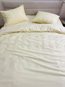 Комплект постельного белья Cream Yellow молочный Ecotton модель 24555 Фото