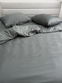 Комплект постельного белья Nid Grey тёмно-серый Ecotton модель 24556 Фото