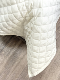 Покрывало декоративное антиаллергенное молочного цвета Cream White Ecotton модель 25175 Фото