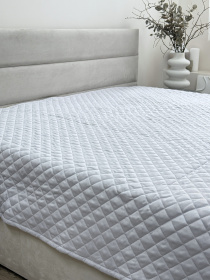 Покрывало декоративное антиаллергенное серого цвета Light Grey Ecotton модель 25183 Фото