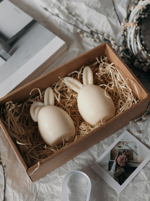 Набор ароматических свечей "Пасхальная нежность" из натурального оливкового воска Candle Design модель 200.0012 Фото