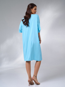 Платье миди ISSA Plus модель 14003_голубой Фото