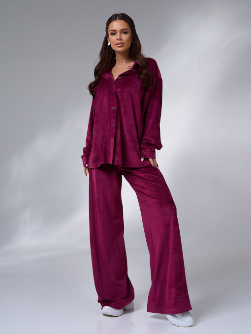 Костюм ISSA Plus модель 14188A_бордовый Фото