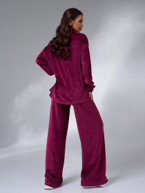 Повсякденний костюм ISSA Plus модель 14188A_бордовый Фото