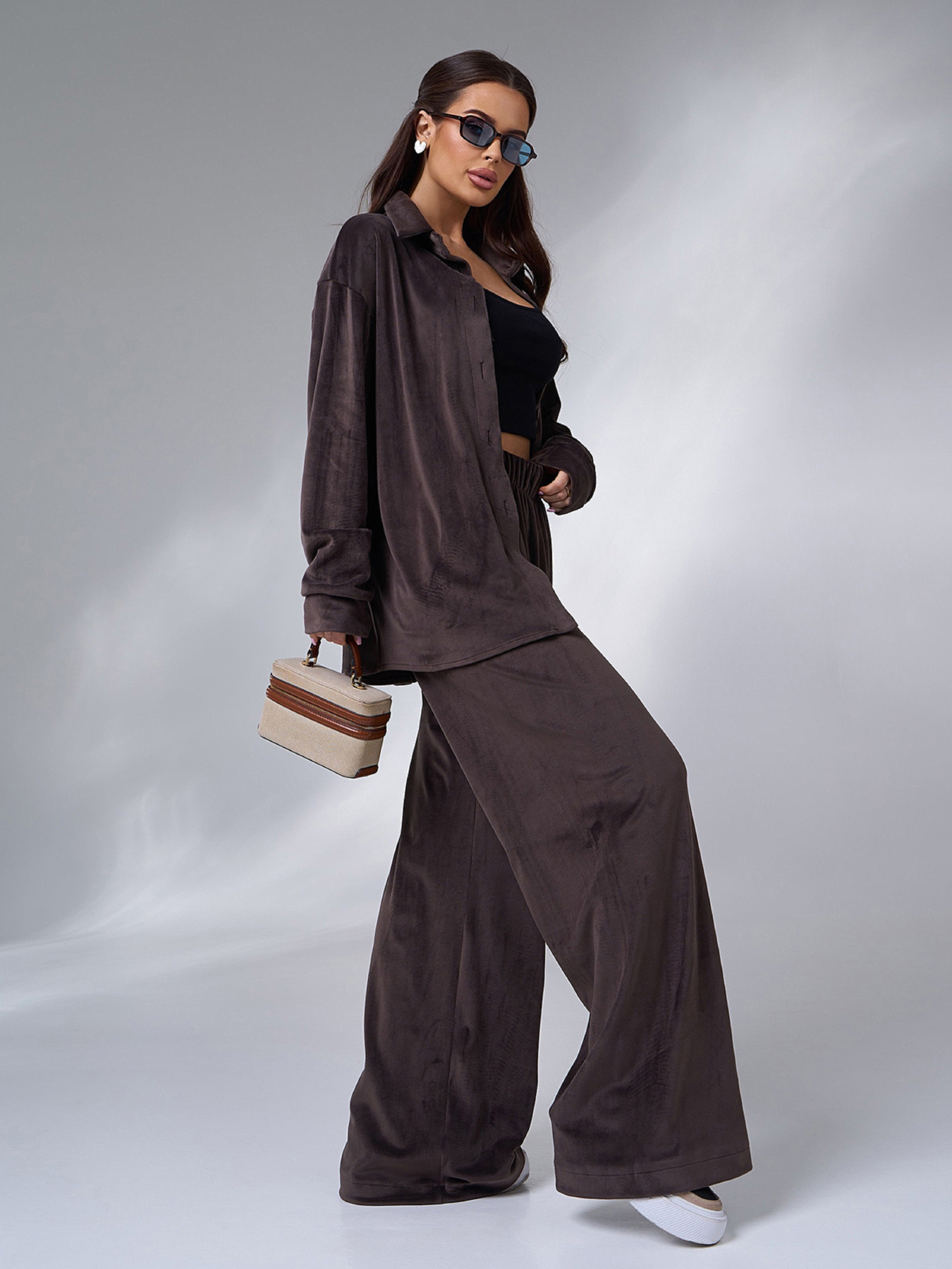 Костюм ISSA Plus модель 14188A_темно_коричневый Фото