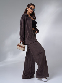 Костюм ISSA Plus модель 14188A_темно_коричневый Фото