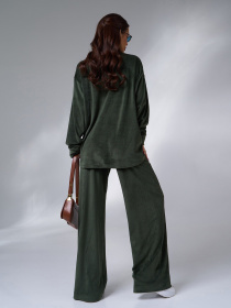 Повсякденний костюм ISSA Plus модель 14188A_хаки Фото