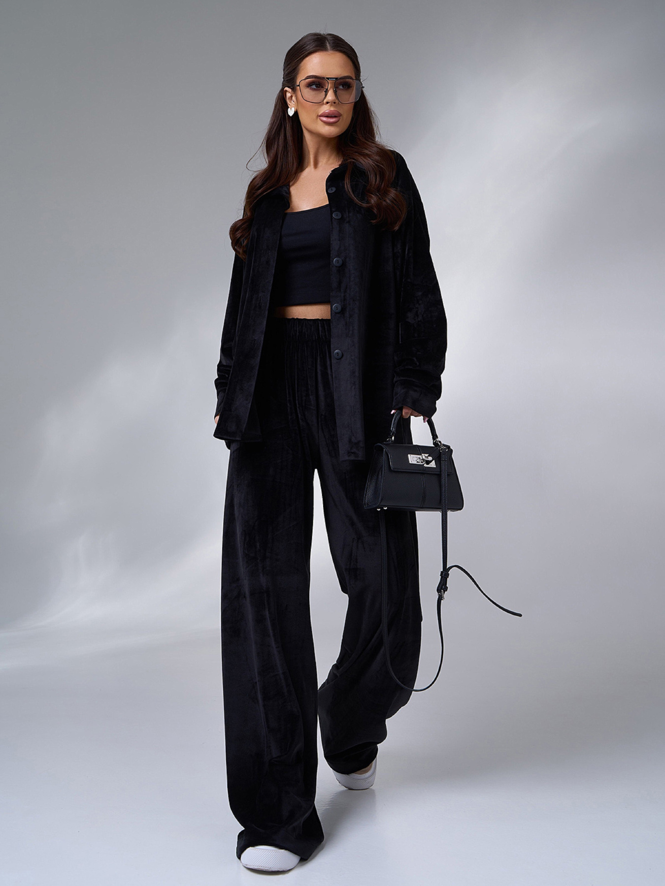 Повседневный костюм ISSA Plus модель 14188A_черный Фото