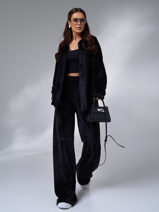 Повседневный костюм ISSA Plus модель 14188A_черный Фото