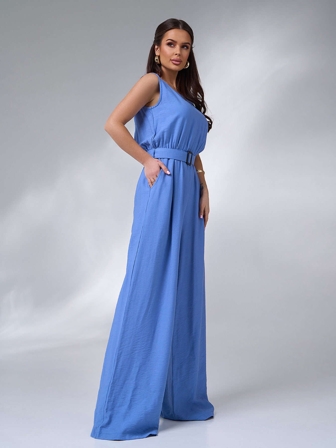 Комбінезон ISSA Plus модель 14626A_голубой Фото