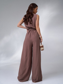 Комбінезон ISSA Plus модель 14626A_коричневый Фото