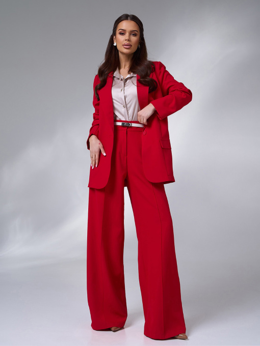 Діловий костюм ISSA Plus модель 15051_красный Фото