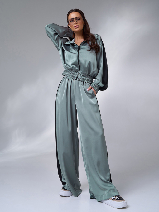 Костюм ISSA Plus модель 15054_оливковый Фото