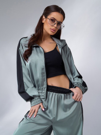 Повсякденний костюм ISSA Plus модель 15054_оливковый Фото