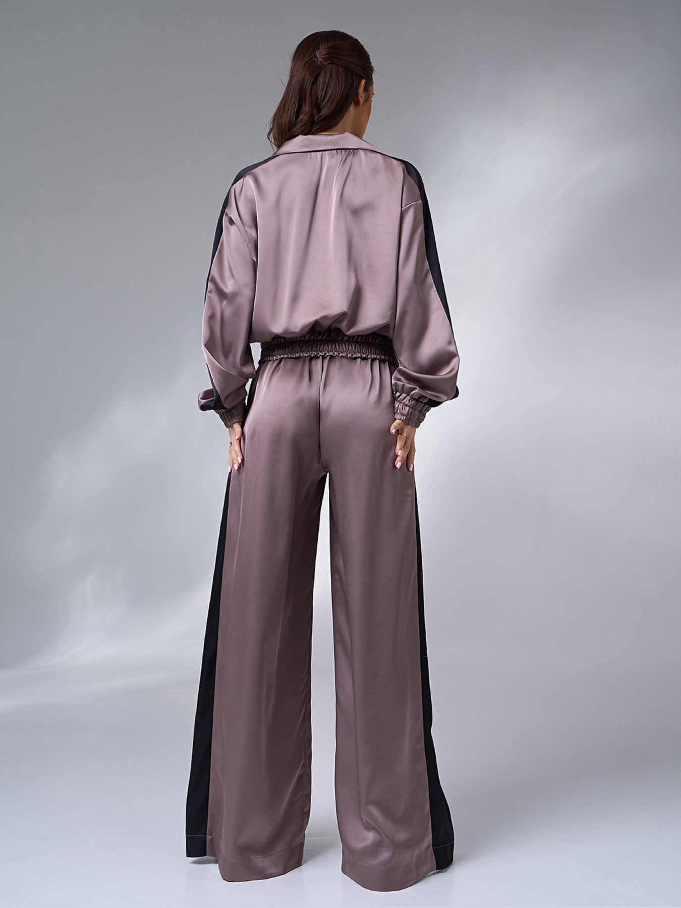 Повседневный костюм ISSA Plus модель 15054_темно_бежевый Фото