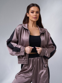 Повседневный костюм ISSA Plus модель 15054_темно_бежевый Фото