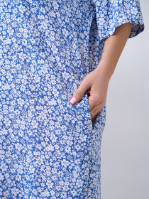 Платье миди ISSA Plus модель 15091_синий Фото