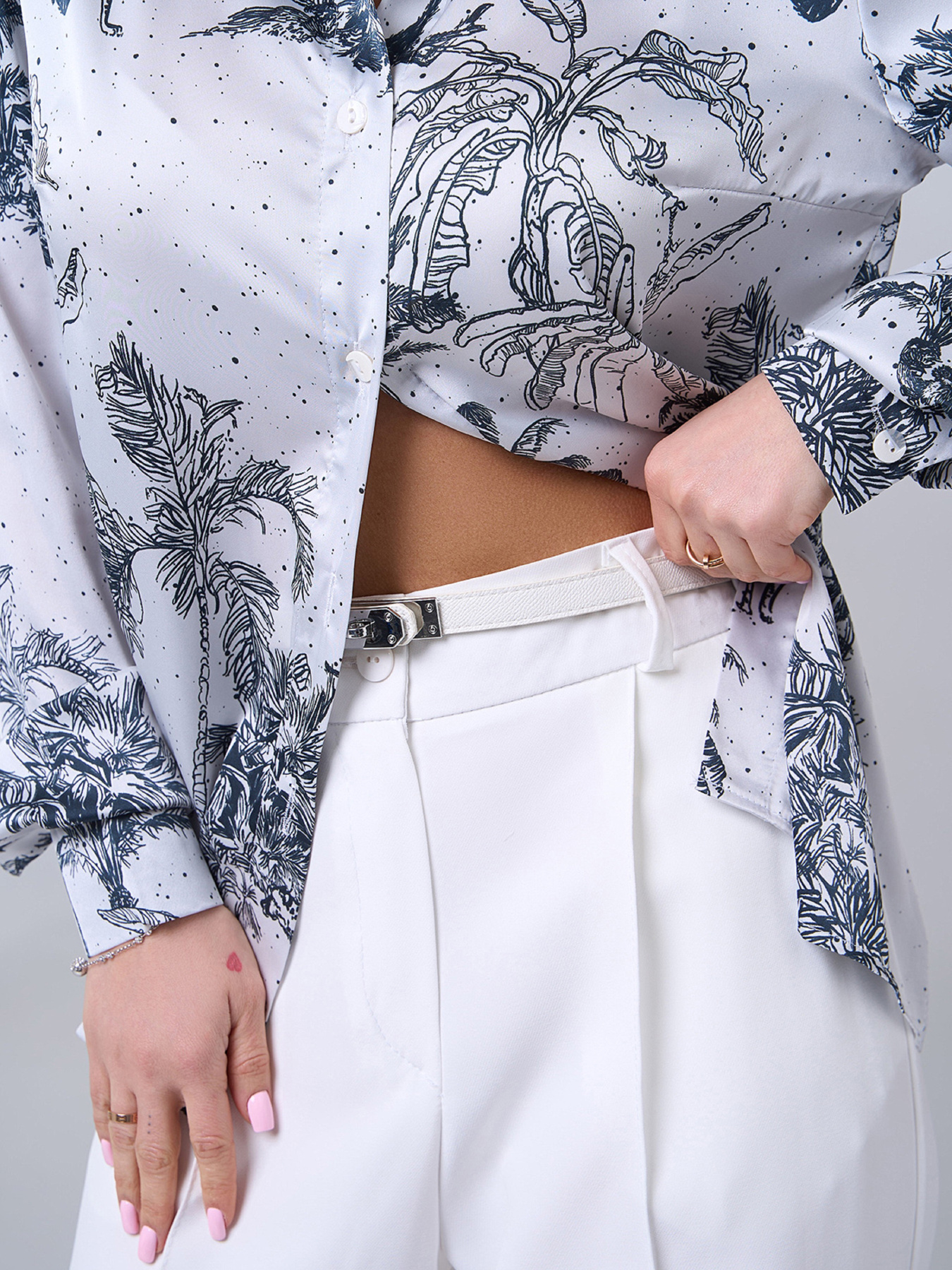 Сорочка ISSA Plus модель 15092_белый Фото