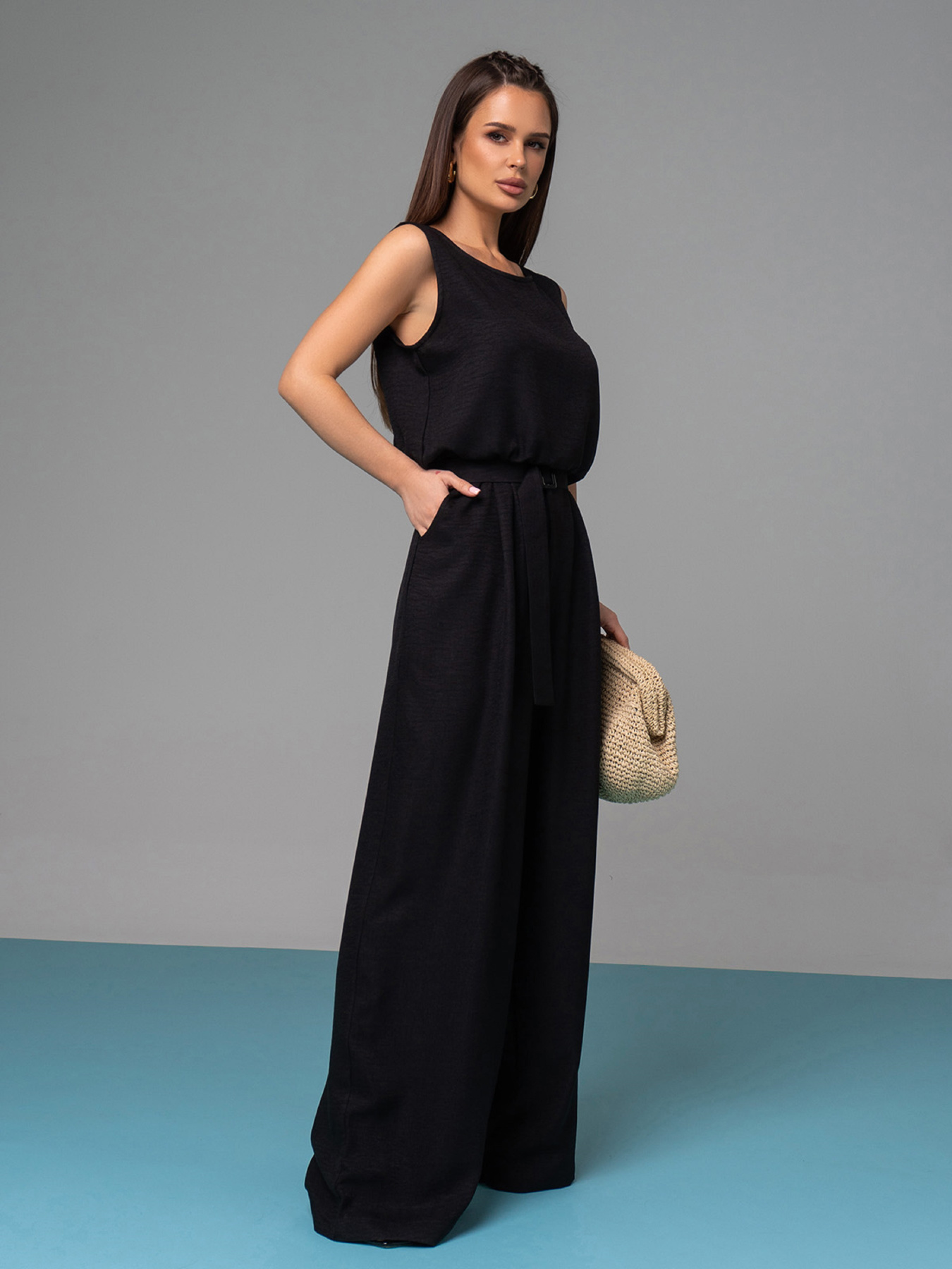 Комбінезон ISSA Plus модель 14626A_черный Комбінезон ISSA Plus модель 14626A_черный Фото