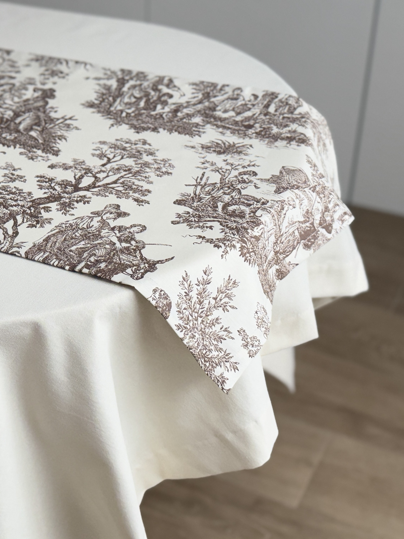 Ранер-доріжка для обіднього столу DUCK водовідштовхуюча бежева Ecotton модель 25004 Фото