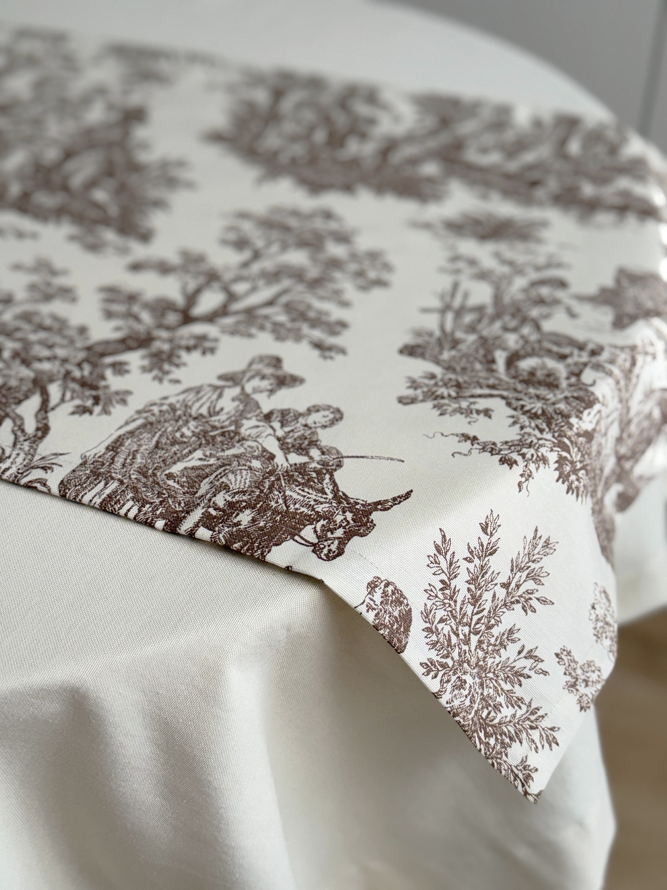 Ранер-доріжка для обіднього столу DUCK водовідштовхуюча бежева Ecotton модель 25004 Фото