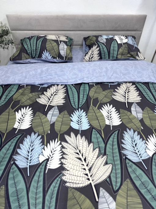 Комплект постельного белья с Папоротником двусторонний Ecotton модель 23668-21201 Фото