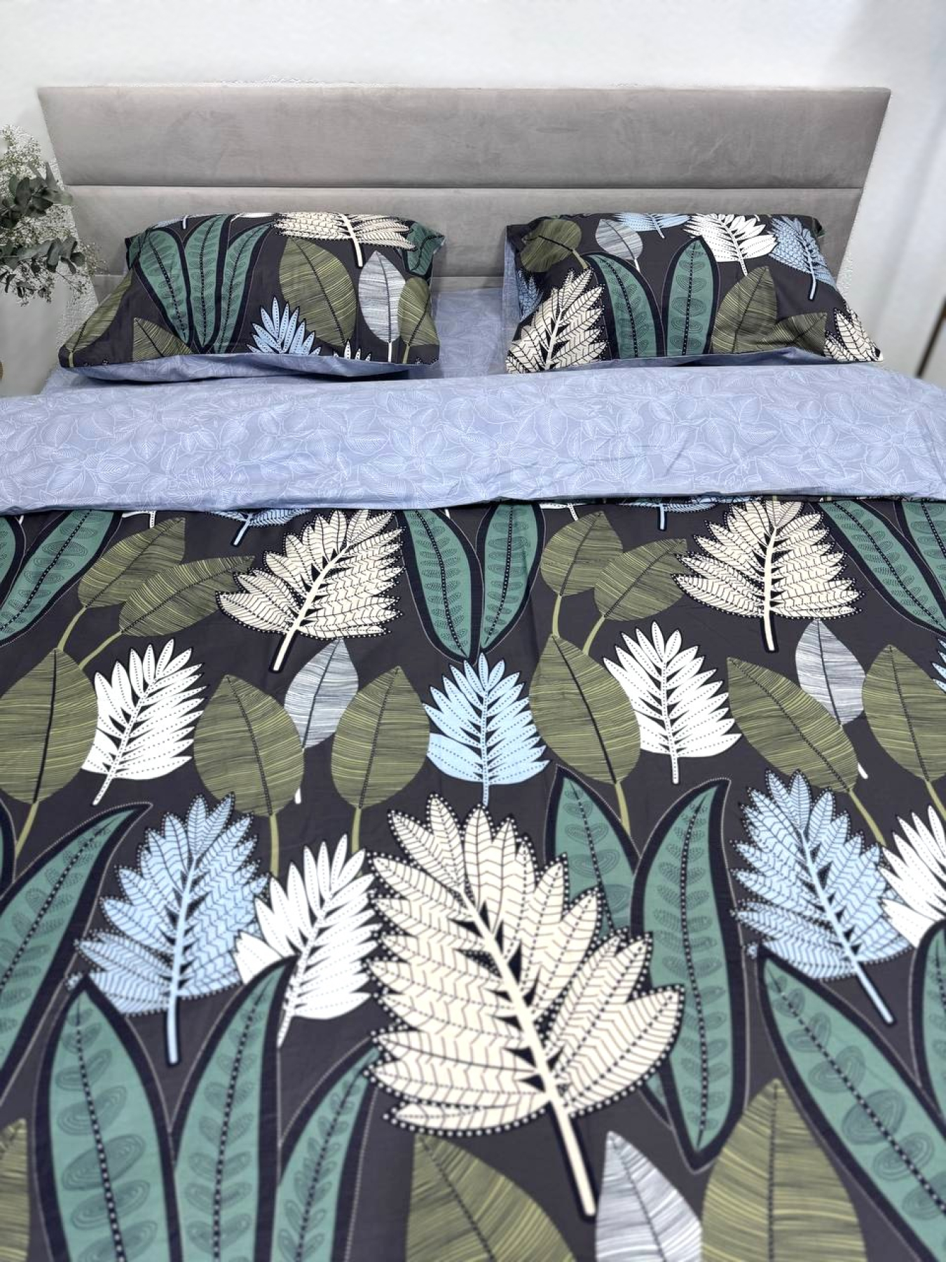 Комплект постільної білизни з Папороттю двосторонній Ecotton модель 23668-21201 Фото