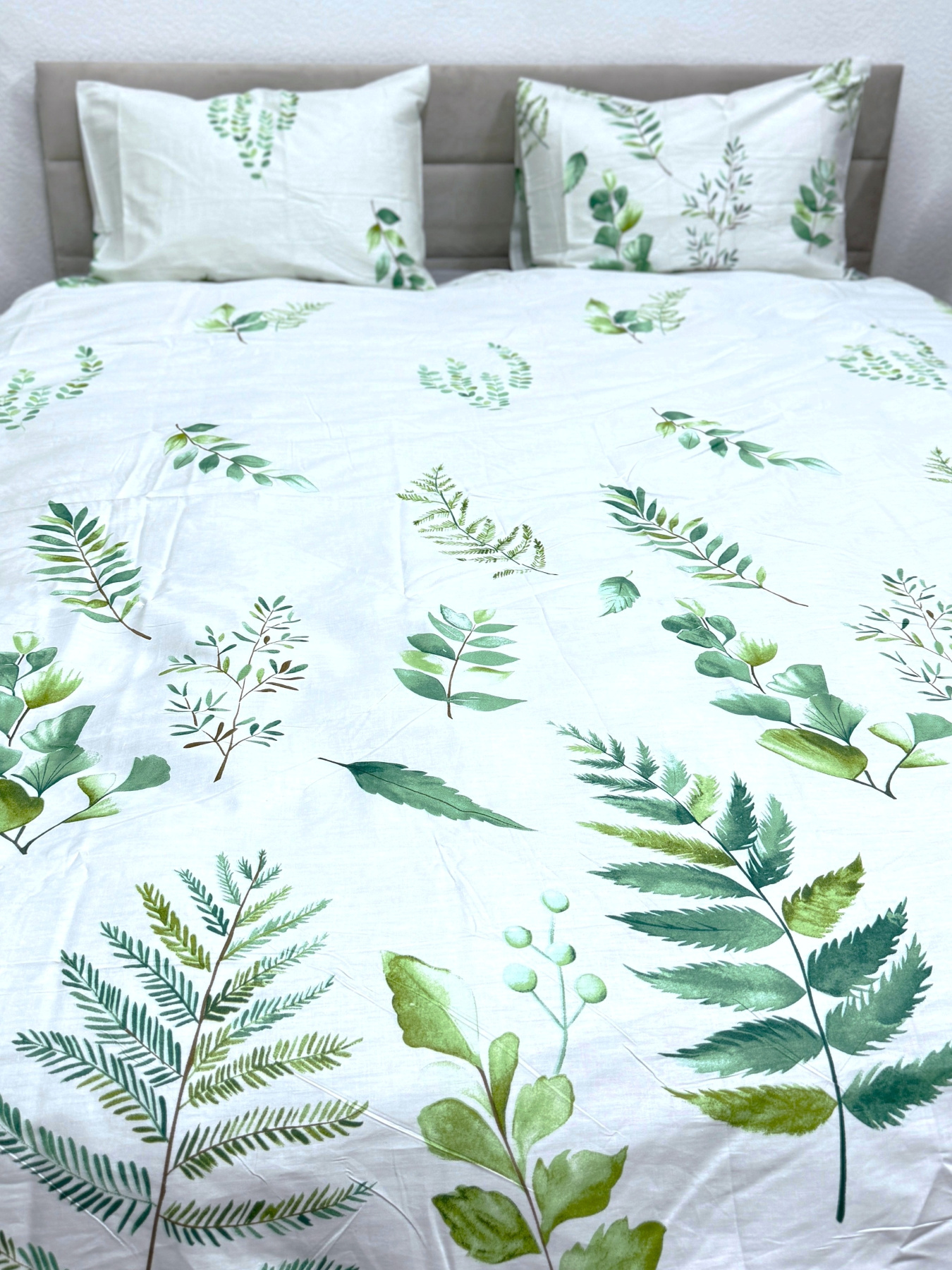 Комплект постельного белья с Папоротником Ecotton модель 23671 Фото