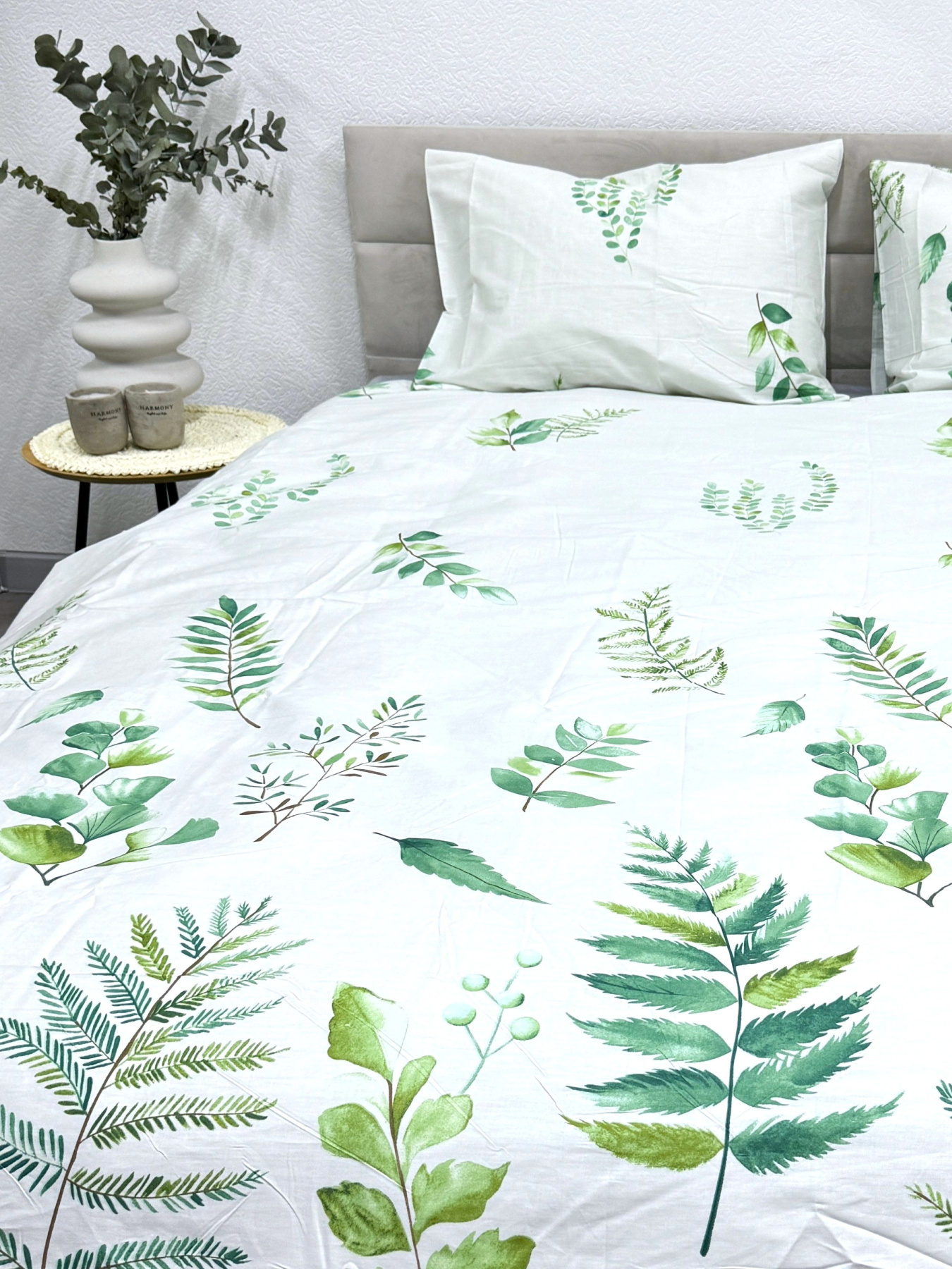 Комплект постельного белья с Папоротником Ecotton модель 23671 Фото