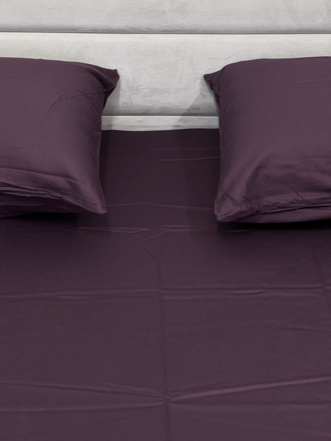 Комплект постельного белья из сатина с цветами фиолетовый Ecotton модель 22748-20096 Фото