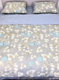 Комплект постельного белья полуторный сатин зеленый (рис. 24304) Ecotton модель 24799 Фото