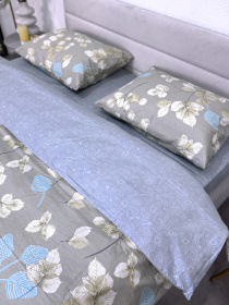 Комплект постельного белья полуторный сатин зеленый (рис. 24304) Ecotton модель 24799 Фото