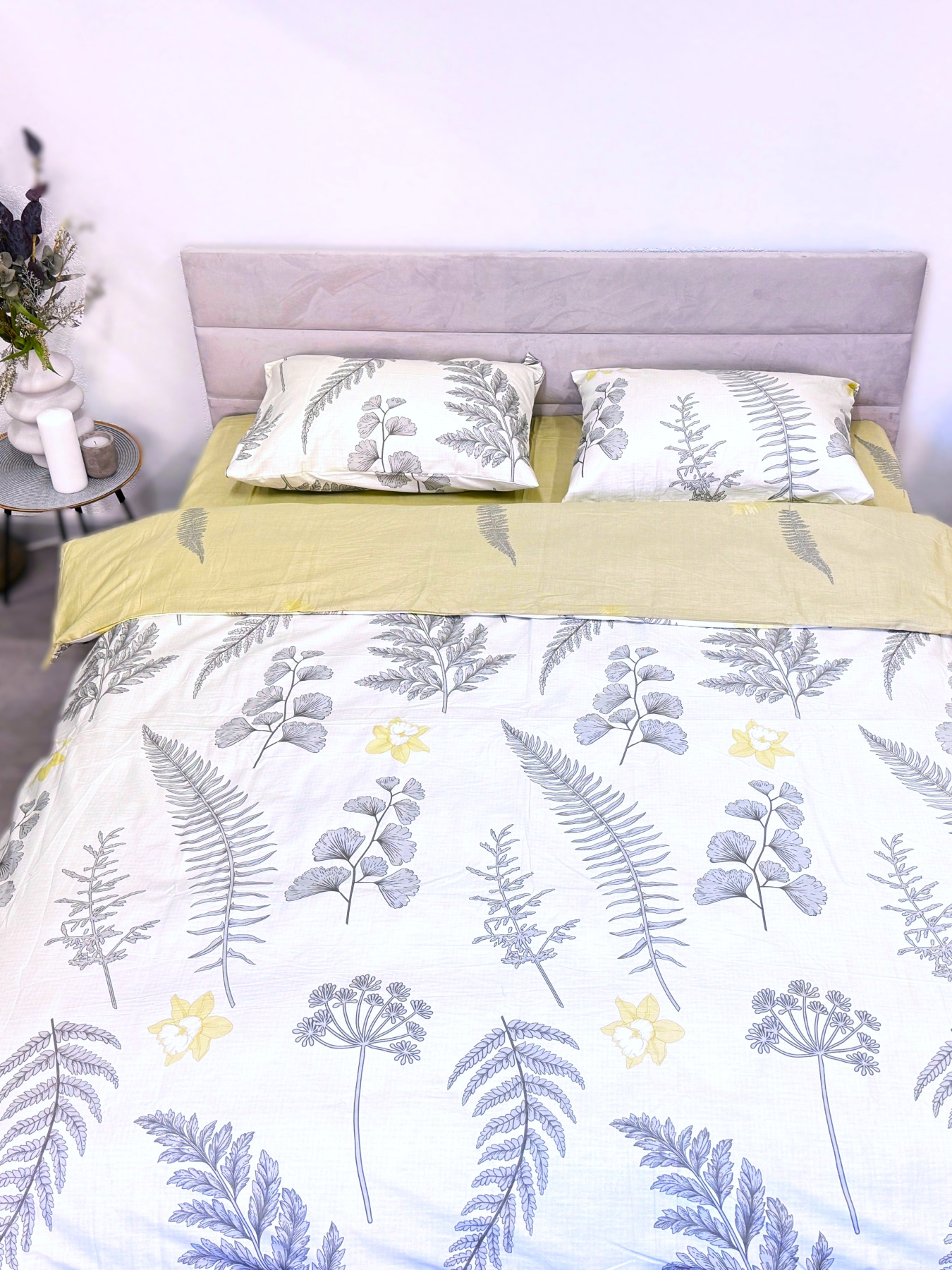 Комплект постільної білизни полуторний сатин білий (рис. 24305) Ecotton модель 24800 Фото