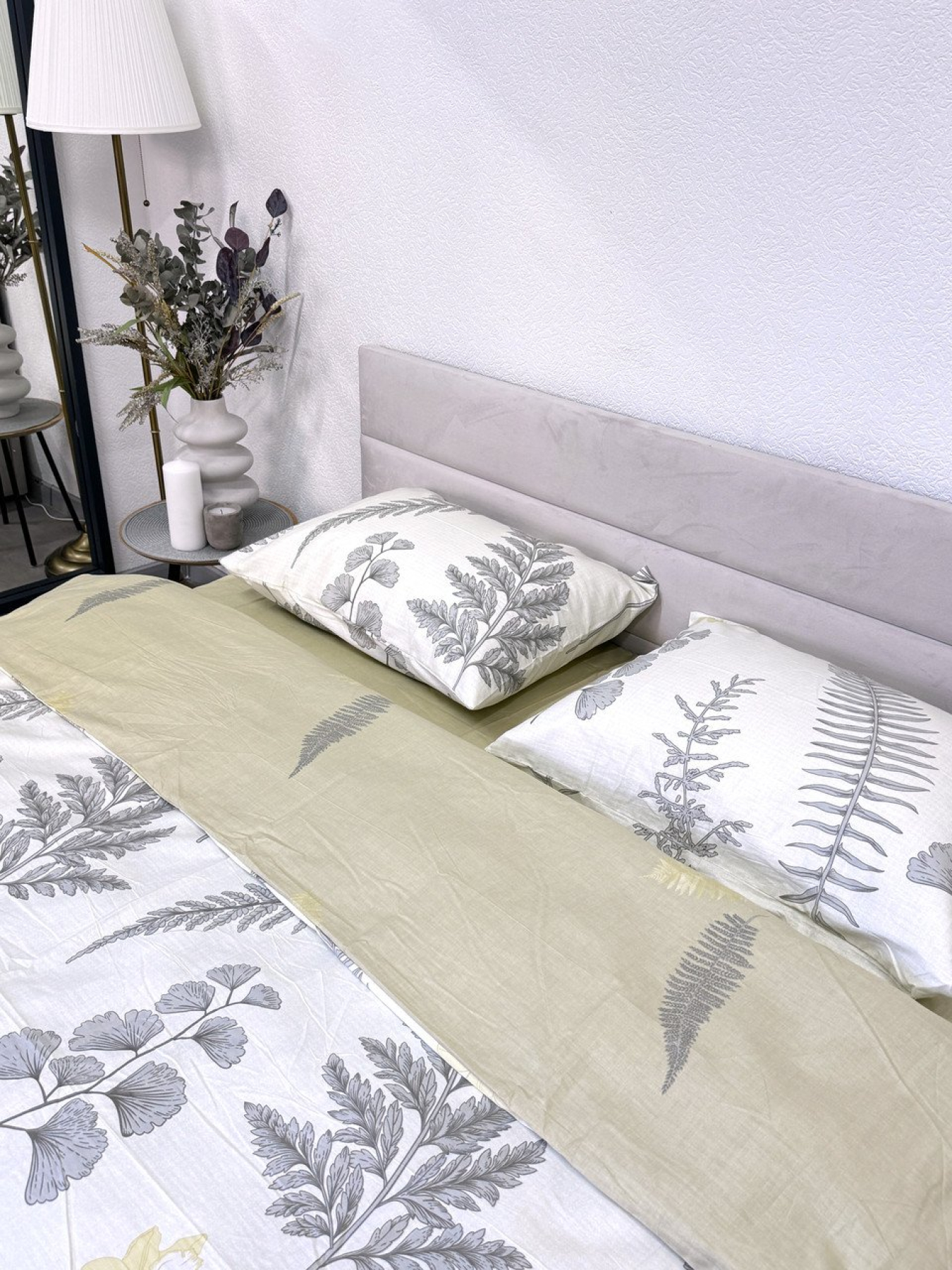 Комплект постільної білизни полуторний сатин білий (рис. 24305) Ecotton модель 24800 Фото