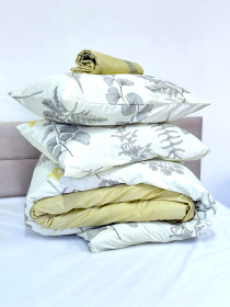 Комплект постільної білизни полуторний сатин білий (рис. 24305) Ecotton модель 24800 Фото