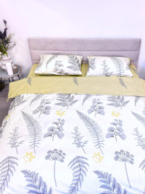 Комплект постільної білизни полуторний сатин білий (рис. 24305) Ecotton модель 24800 Фото