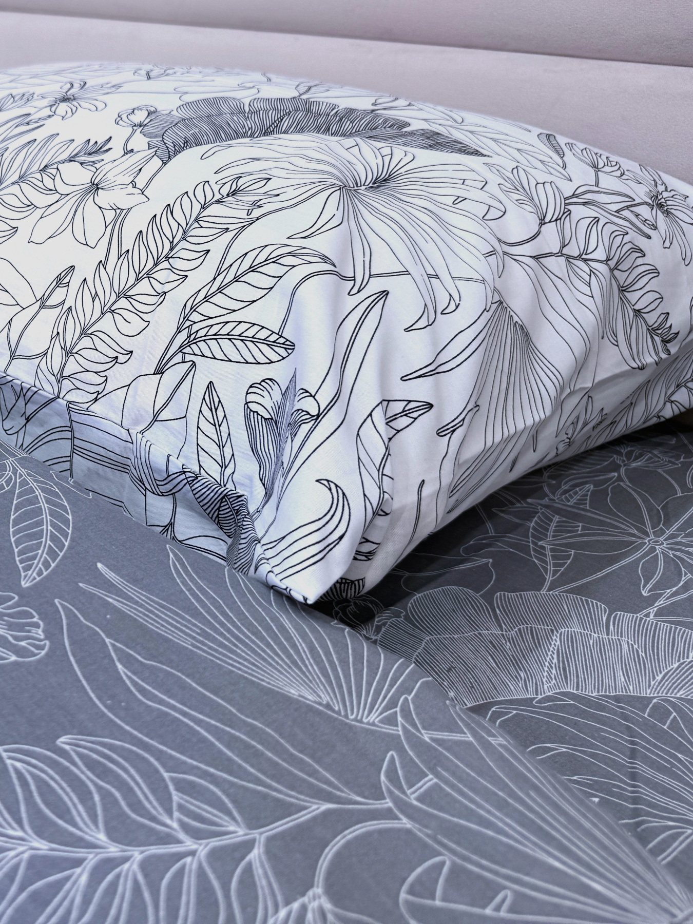 Комплект постільної білизни полуторний сатин білий (рис. 24312) Ecotton модель 24805 Фото