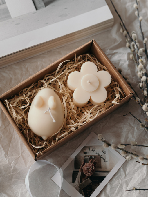 Набор ароматических свечей "Весенняя симфония" из натурального оливкового воска Candle Design модель 200.0093 Фото