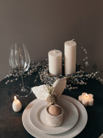 Великодня аромасвічка "Крашанка", аромат "Wassail (глінтвейн)", з натурального оливкового воску Candle Design модель 170.2001 Фото