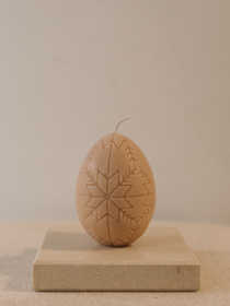 Великодня аромасвічка "Крашанка", аромат "Wassail (глінтвейн)", з натурального оливкового воску Candle Design модель 170.2001 Фото