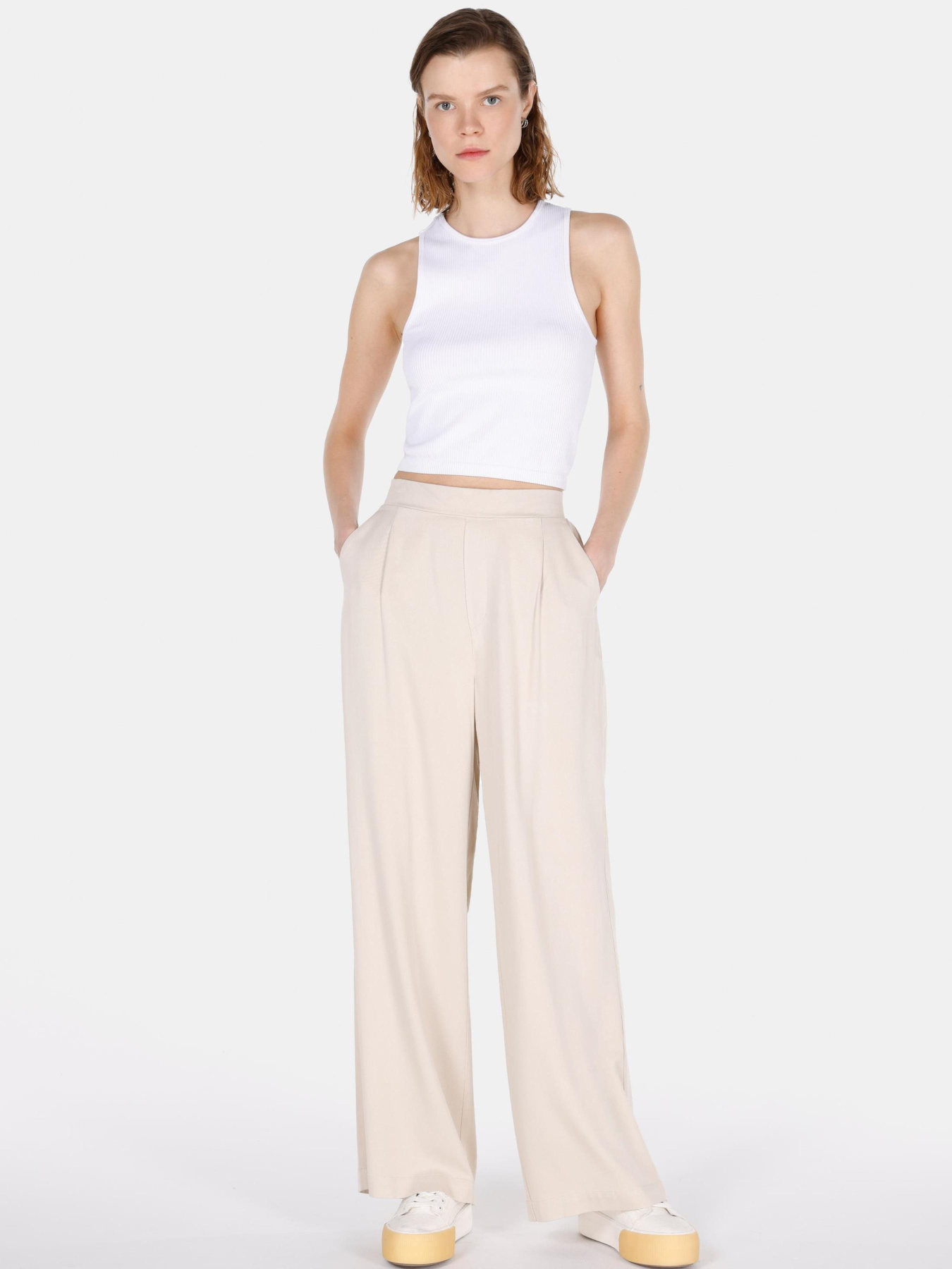 Брюки палаццо Colin’s модель CL1073410_Q1.V1_BEI Фото