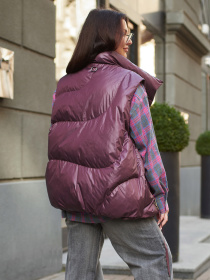 Утеплений жилет Jadone Fashion модель Sting_marsala Фото