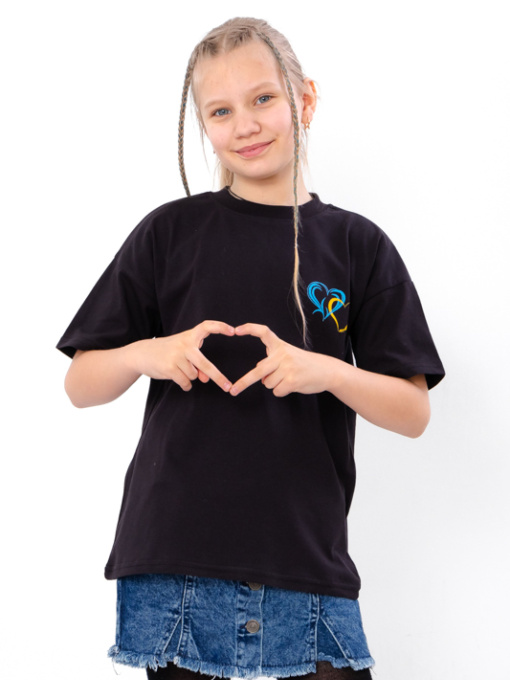 Футболка Носи своє модель 6414-chornij-serdechka Фото