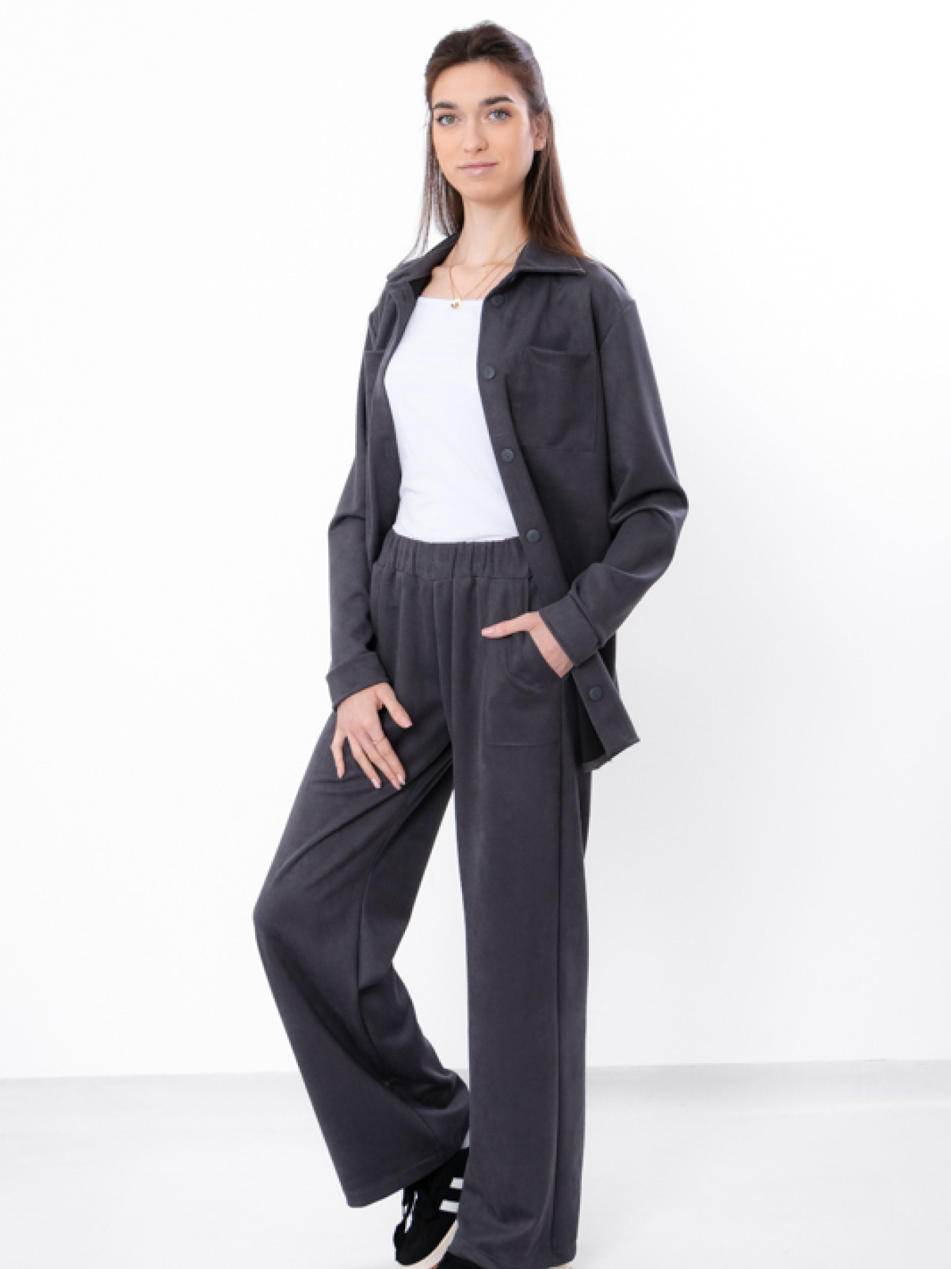 Повседневный костюм Носи своє модель 3405-047-temnij-asfalxt Повседневный костюм Носи своє модель 3405-047-temnij-asfalxt Фото