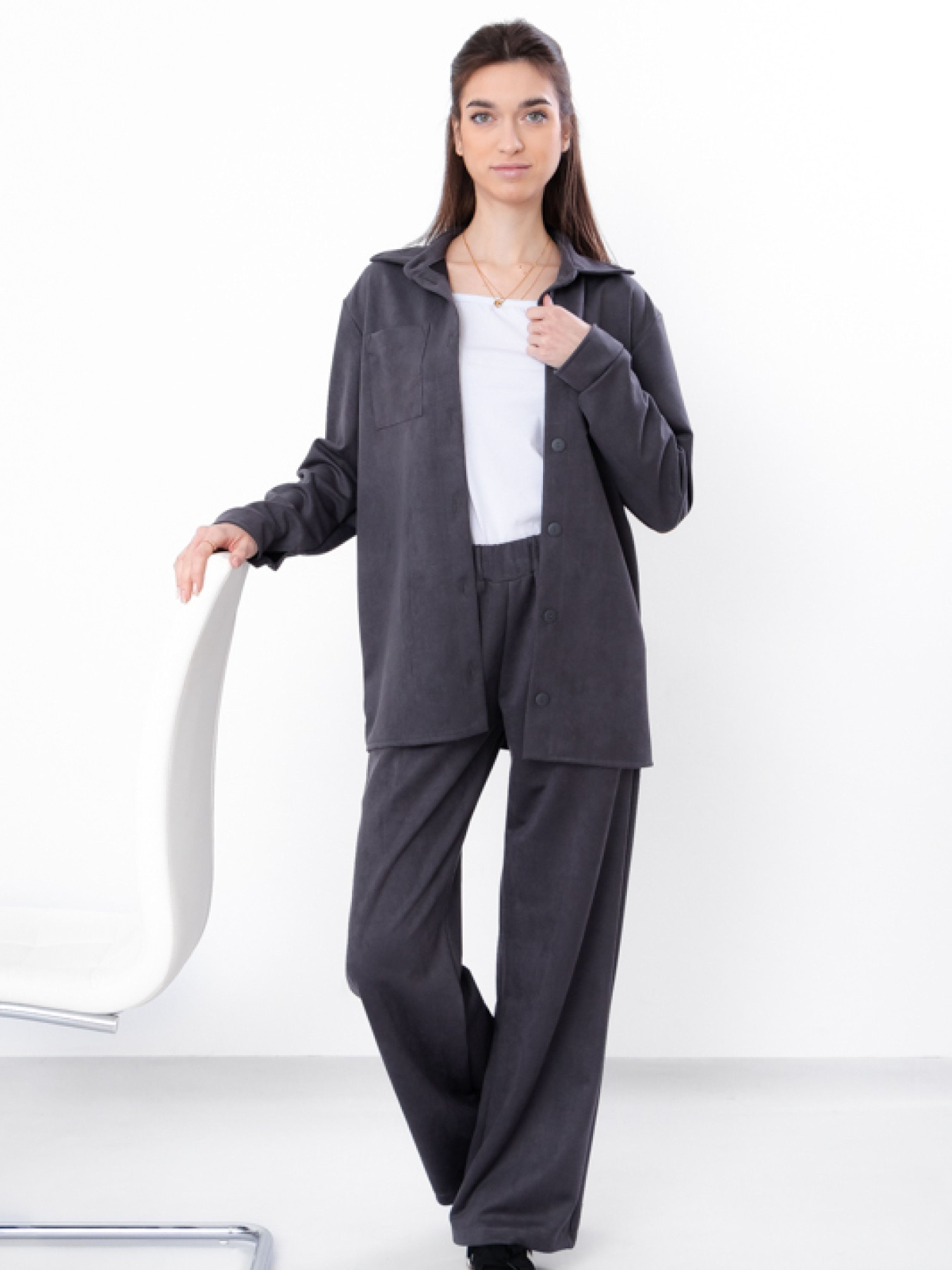 Повседневный костюм Носи своє модель 3405-047-temnij-asfalxt Повседневный костюм Носи своє модель 3405-047-temnij-asfalxt Фото