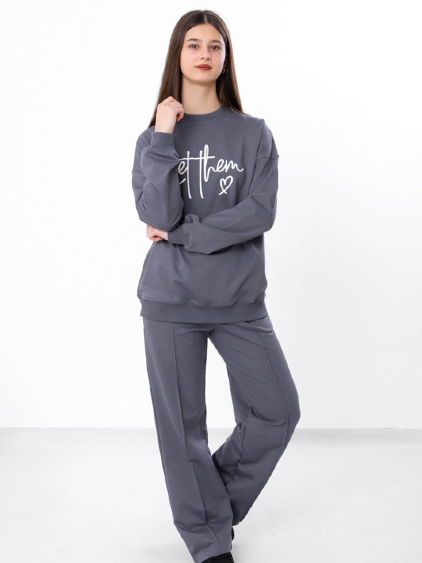 Повсякденний костюм Носи своє модель 6444-057-33-temnij-graft Фото