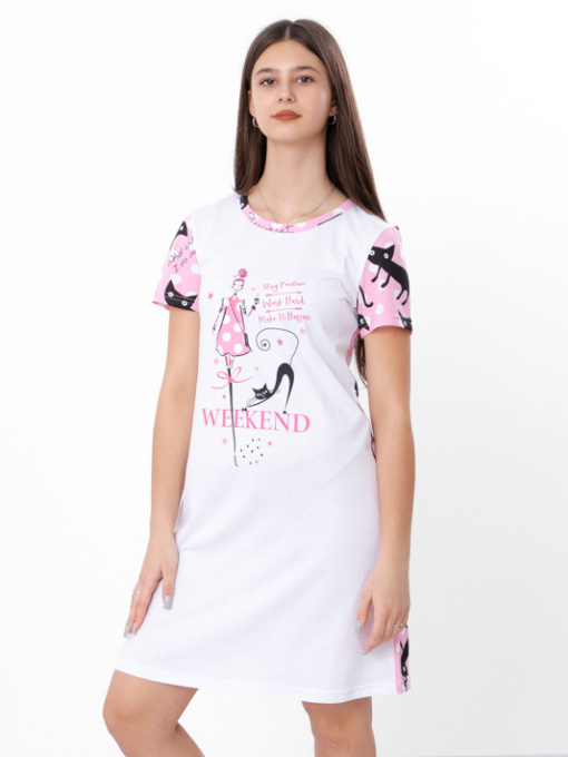 Ночная рубашка Носи своє модель 6019-002-33-1-cat-rozhevij Фото