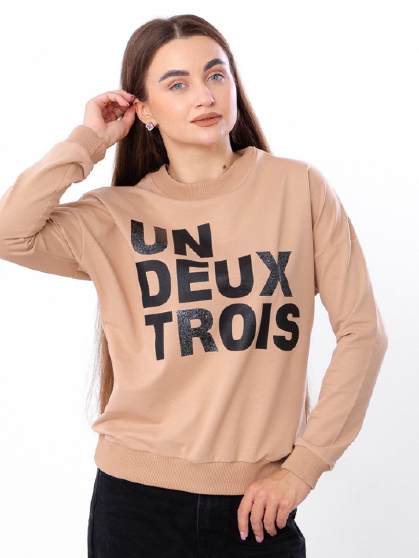 Світшот Носи своє модель 8175-057-33-svtla-kava Світшот Носи своє модель 8175-057-33-svtla-kava Фото