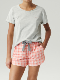 Пижама Atlantic модель NLP-497_SZMJ_ROZ Пижама Atlantic модель NLP-497_SZMJ_ROZ Фото