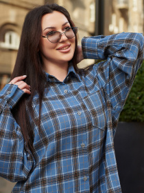 Сорочка повсякденна Jadone Fashion модель Sorochka_Rani_blueN Фото